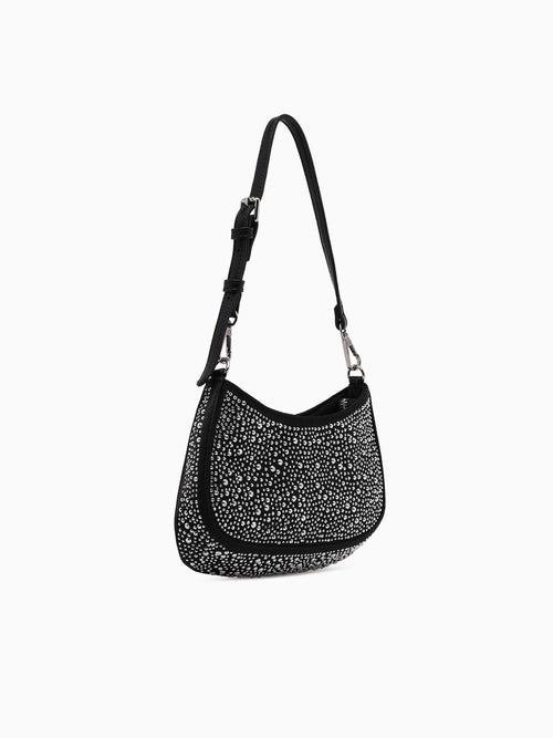 Fantasia Shoulder Bag Black Silver Black Multi
