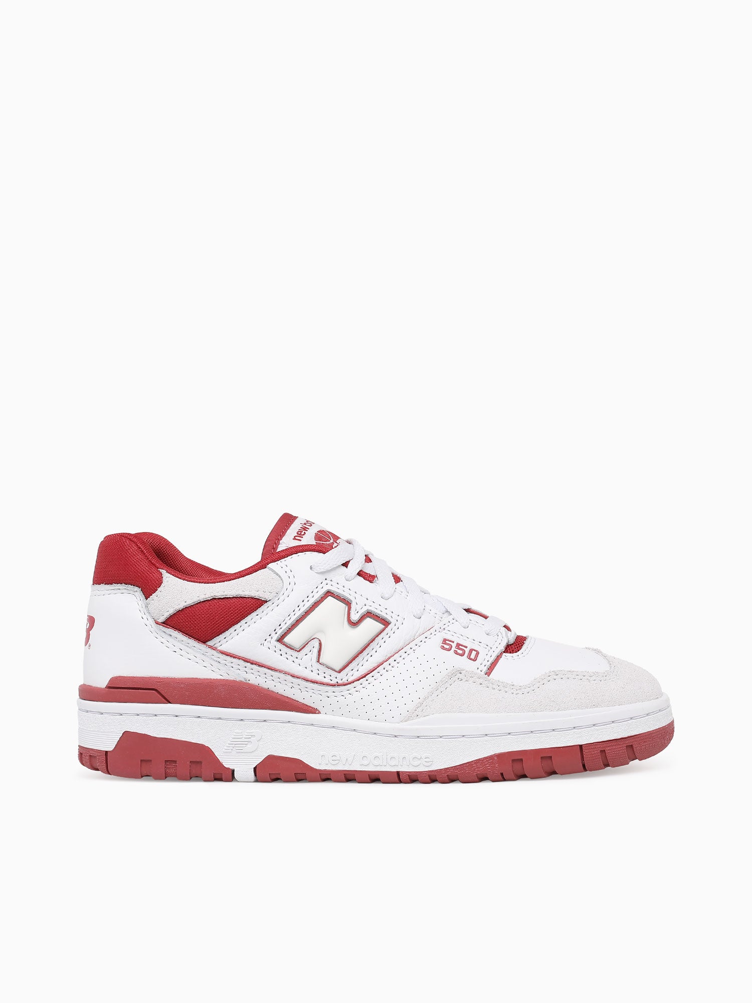 550 White Red leather– Novus Shoes