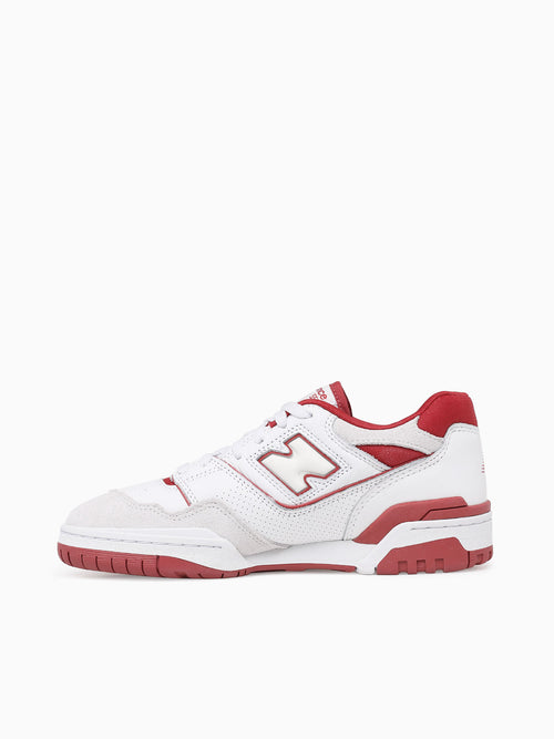 550 White Red leather Red / 8 / M