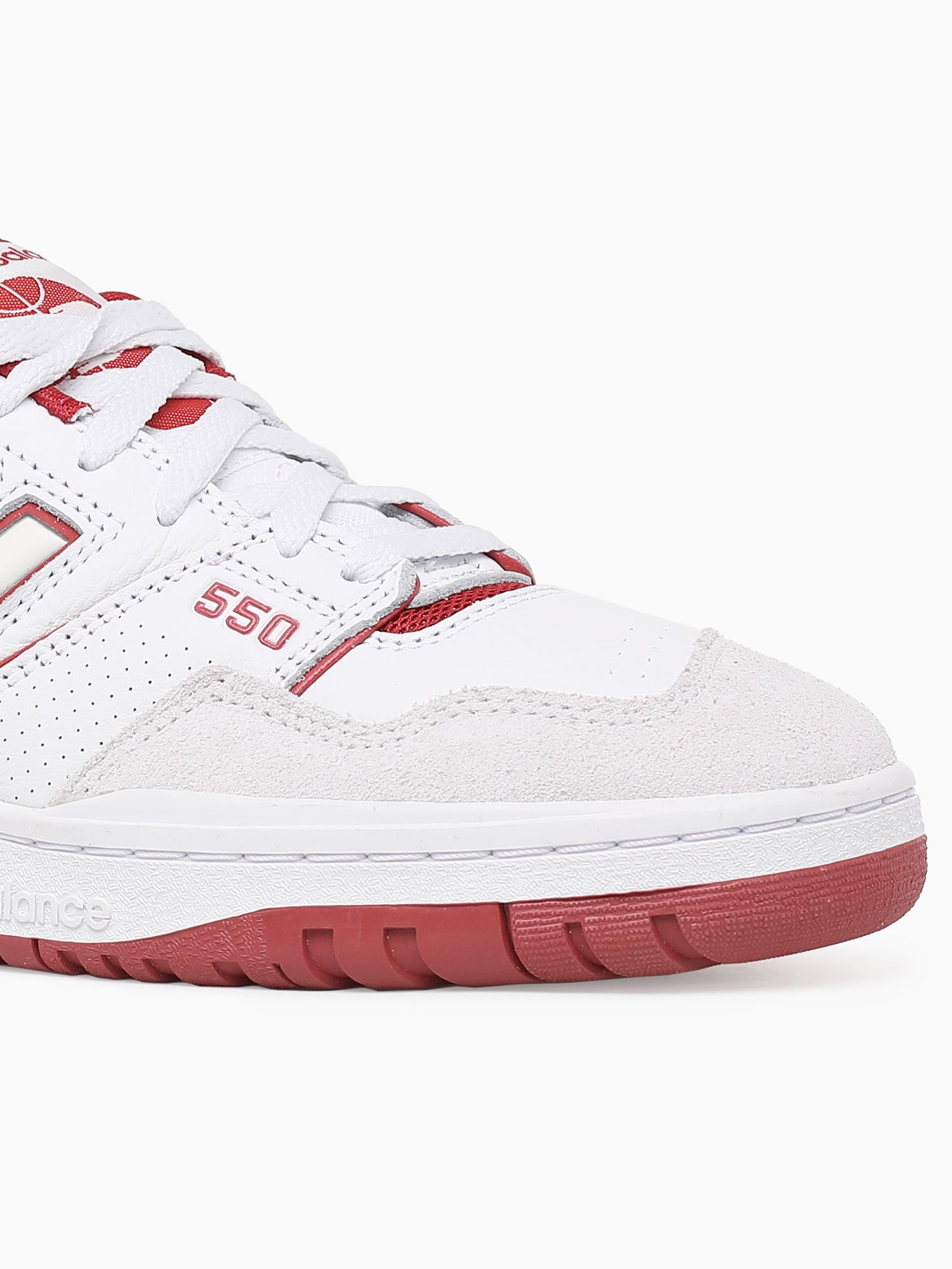 550 White Red leather Red / 8 / M
