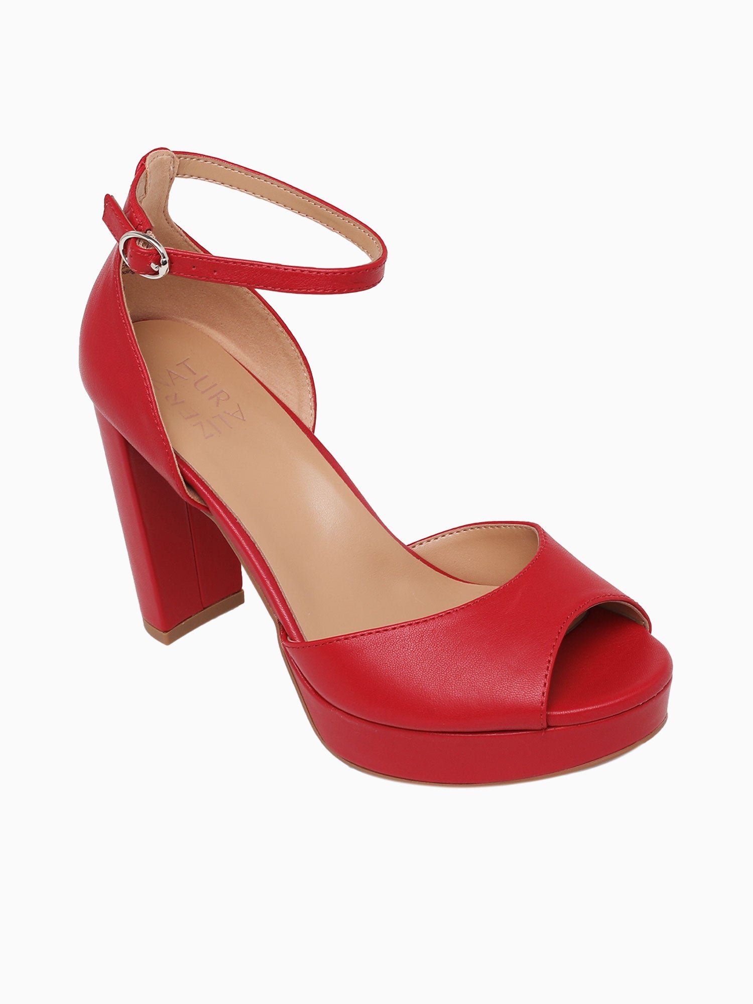 Melina Crimson Red Leather Red / 5 / M