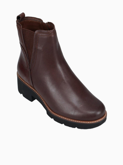 Darry Bootie Brown Leather Brown / 5 / M