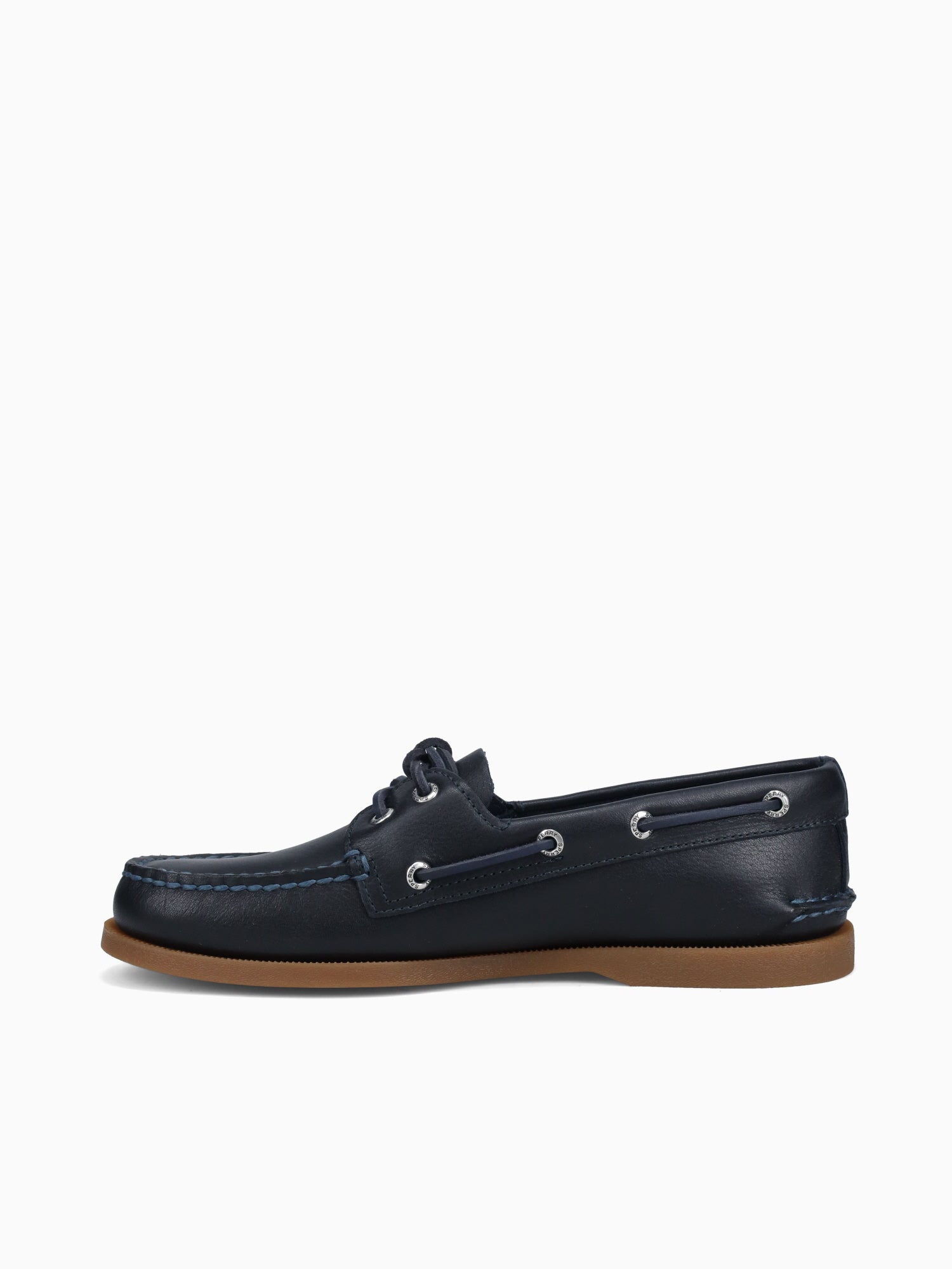 A 0 eye pull up navy leather Navy / 8 / M