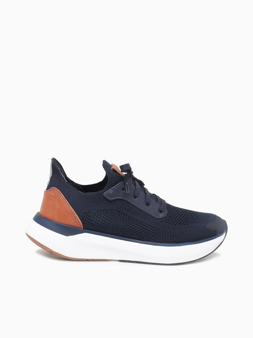 Miles Knit Laceup Navy Knit Navy / 7 / M