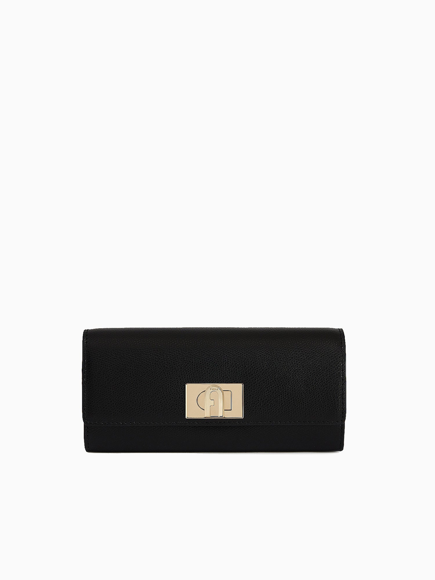 Furla 1927 Continental Wallet Nero Leath Black