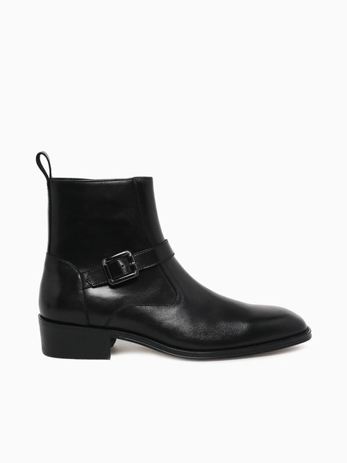 Hemmi Black Brushed Calf Leather Black / 7 / M