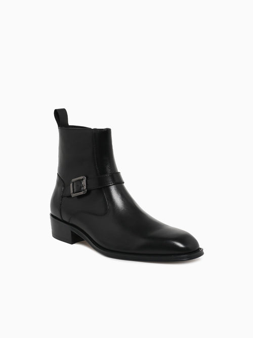 Hemmi Black Brushed Calf Leather Black / 7 / M