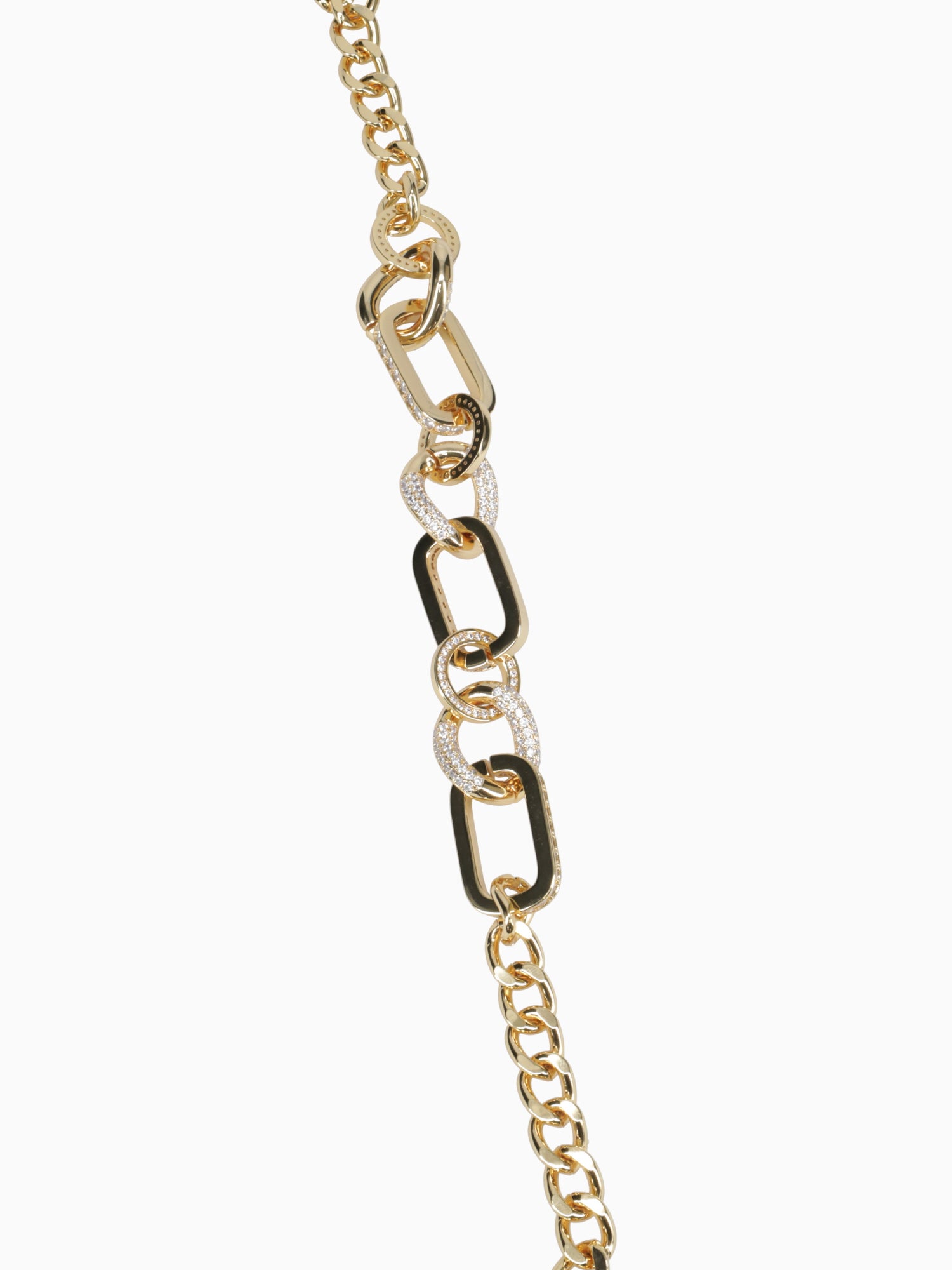 Nec Gold Zirconia Chain Gold