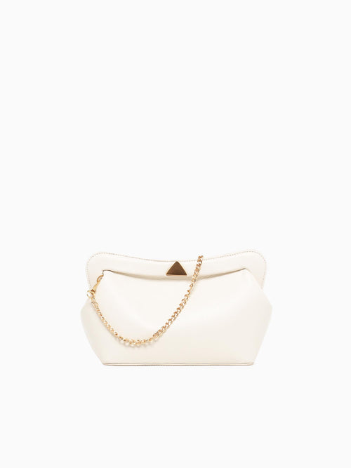 Riley Clutch Sugar White White