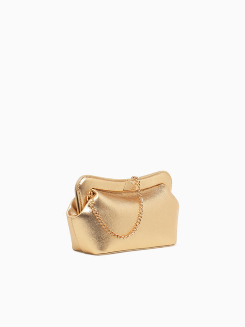 Riley Clutch Gold Gold