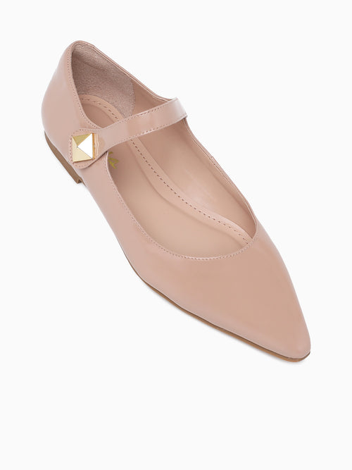 Gloria Nude Patent Leather Natural / 5 / M