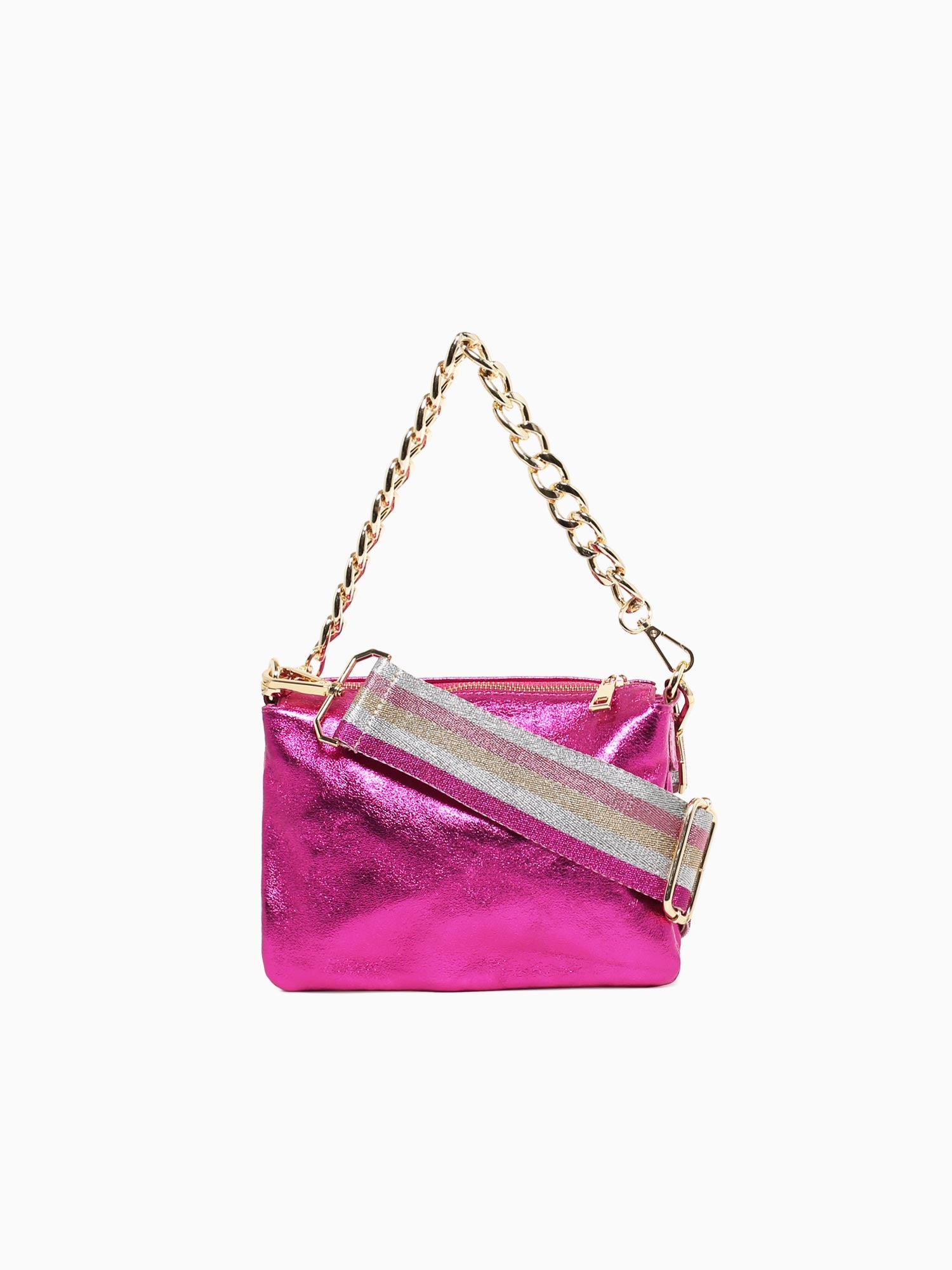 Elvira Crossbag Fuxia Laminato Bright Pink