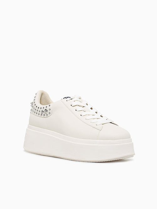 Moby Studs White Silver leather White / 36 / M