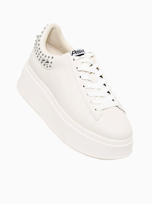 Moby Studs White Silver leather White / 36 / M