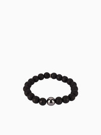 Terton Bracelet For Men Frosted Onyx Black