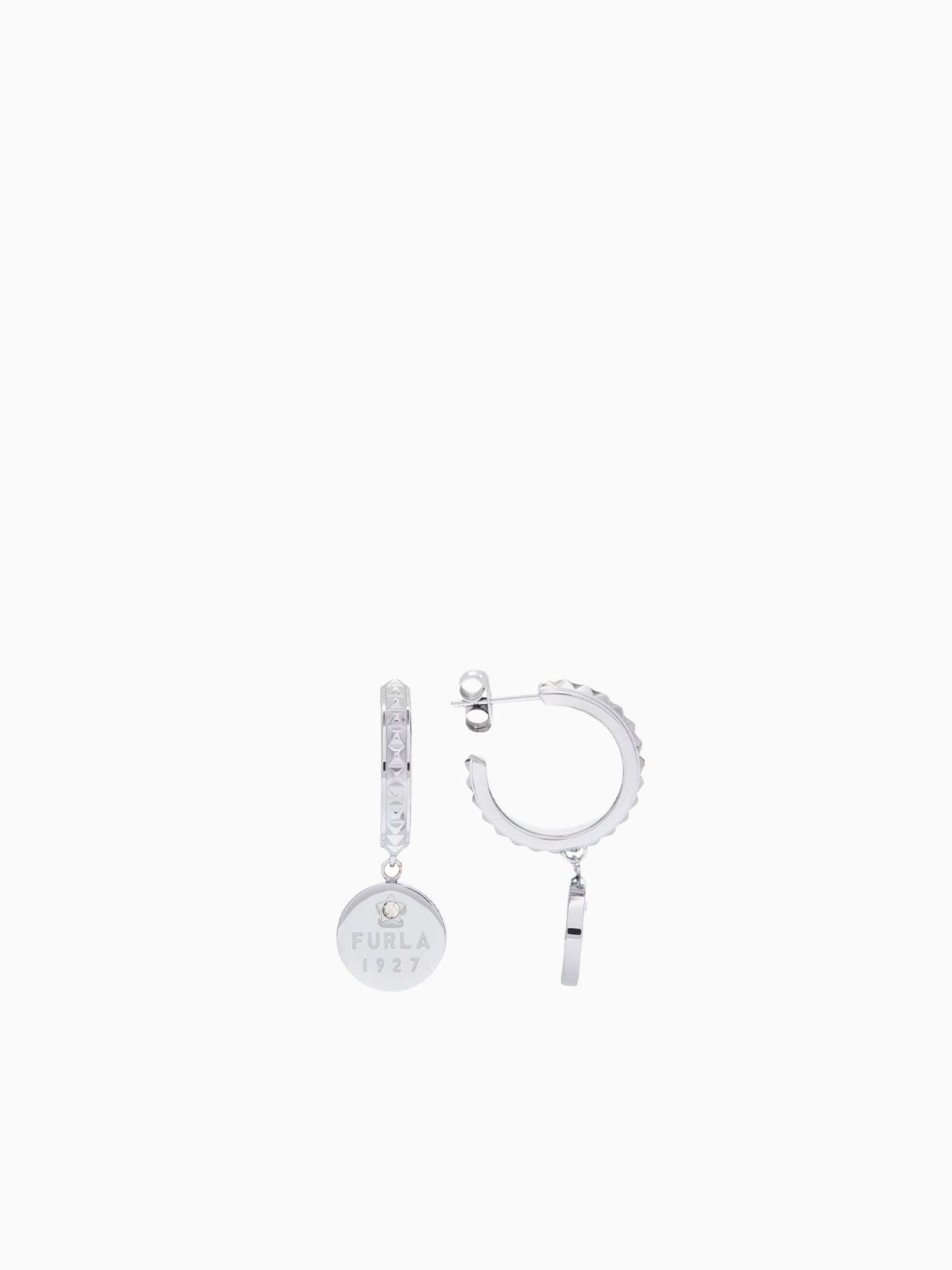 Ea Furla Studs Argento Silver