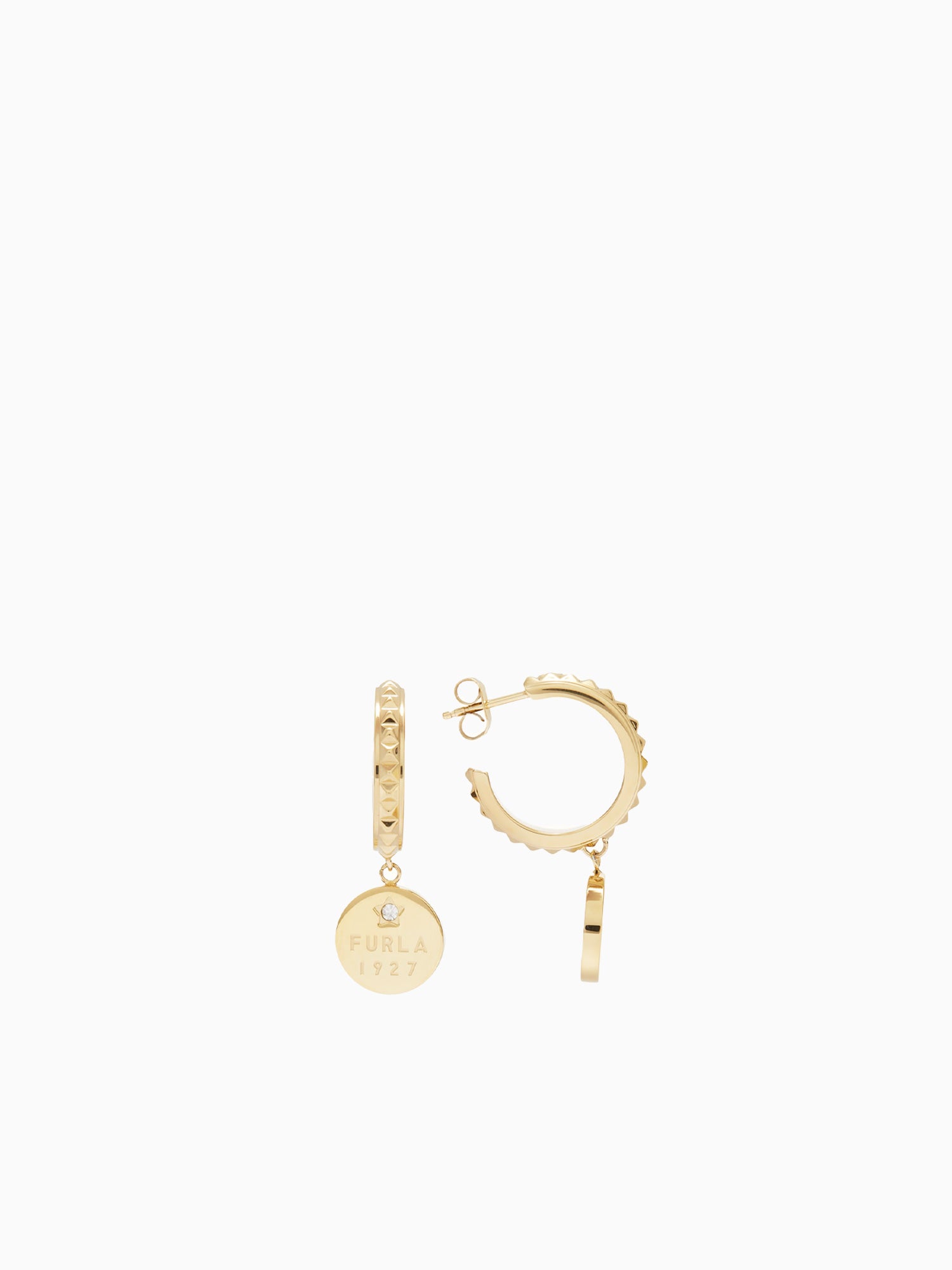 Ea Furla Studs Oro Gold