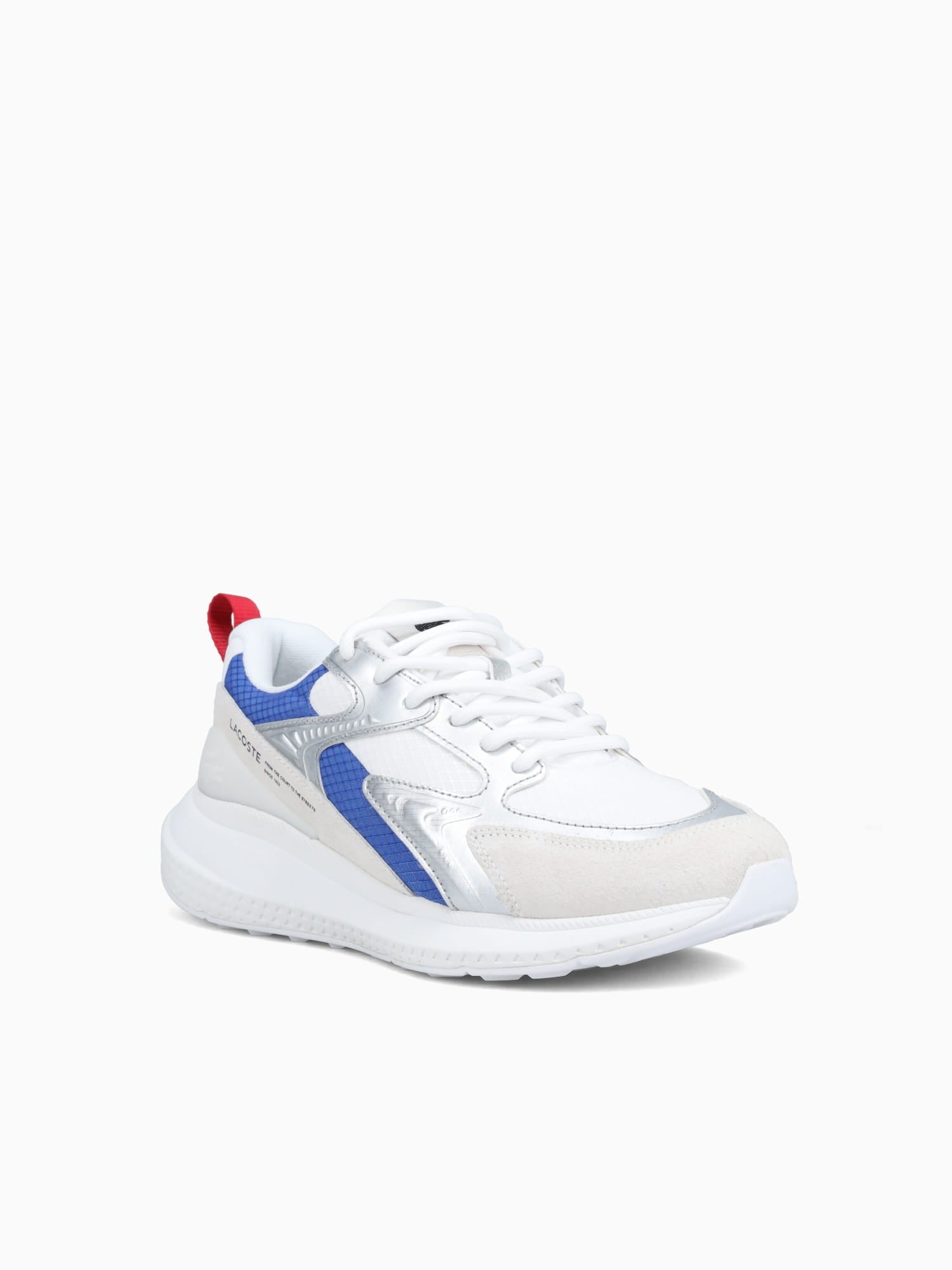 L003 Evo Wht Red Blu textile Suede White / 7 / M