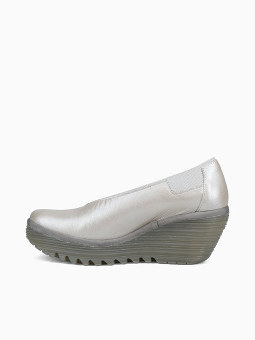 Yoza 438 Fly Silver Leather Silver / 36 / M