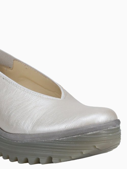 Yoza 438 Fly Silver Leather Silver / 36 / M