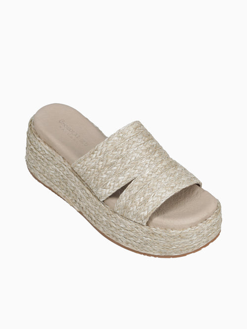 Lara Smoke Raffia Natural / 6 / M