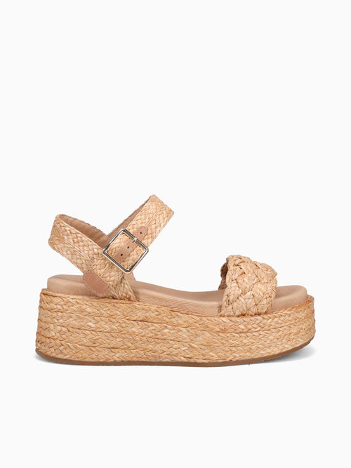 Lacy Toast Raffia Brown / 6 / M