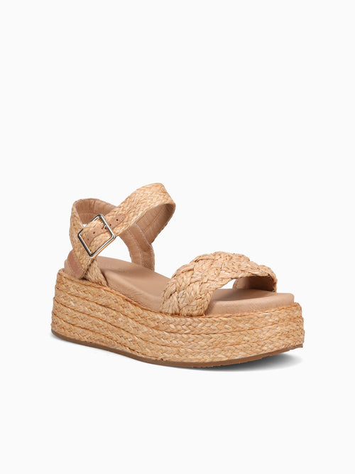 Lacy Toast Raffia Brown / 6 / M