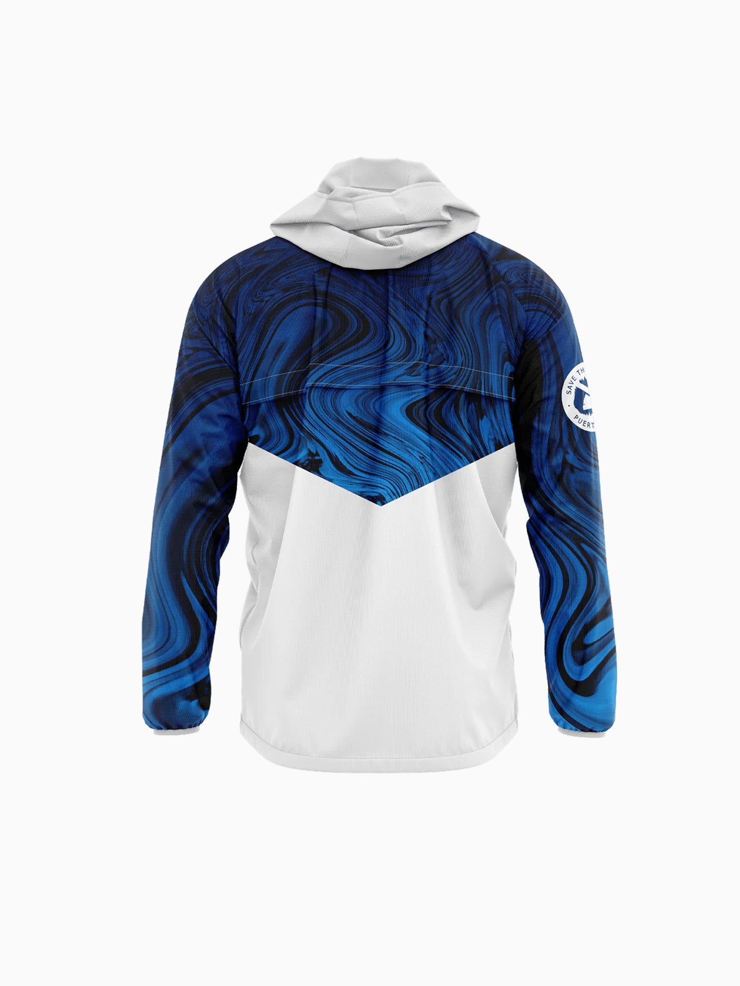 O B windbreaker bright ocean poly White / S