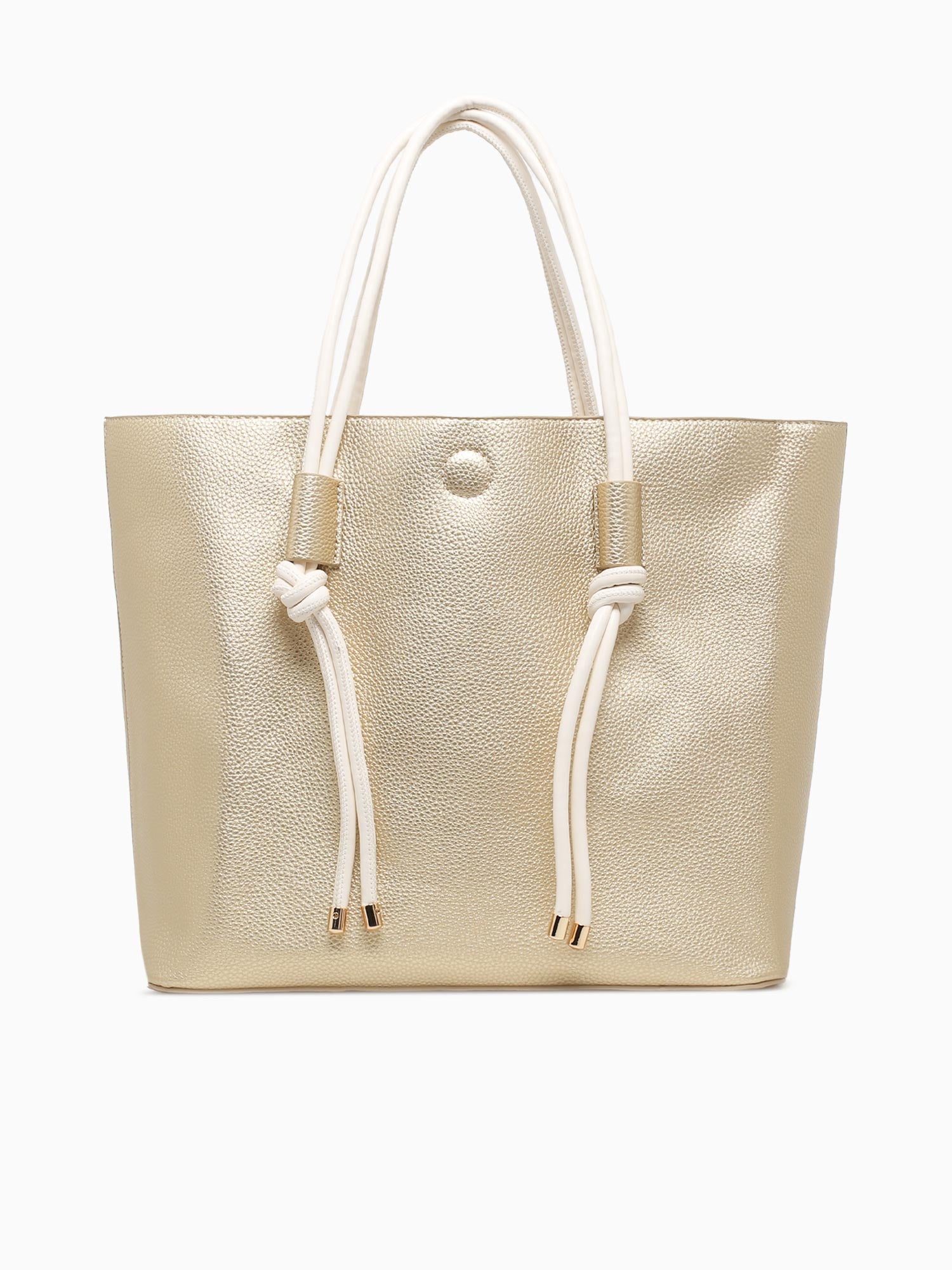Convertible Tote Gold Off white Gold