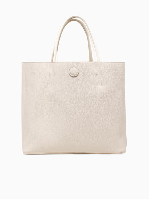 Convertible Tote Gold Off white Gold