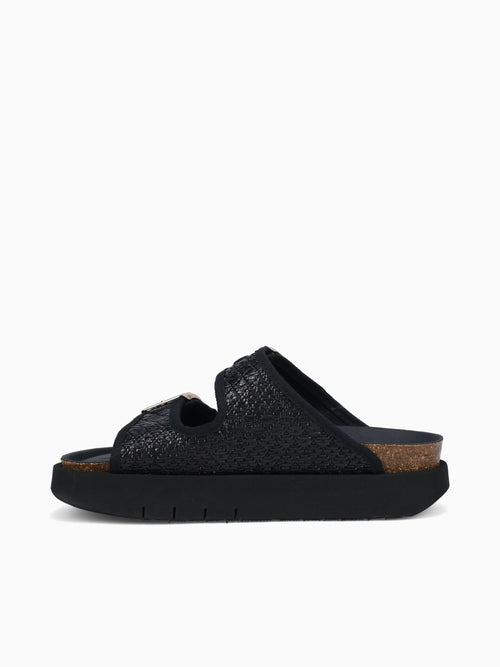 Hawai Black Raffia Black / 36 / M