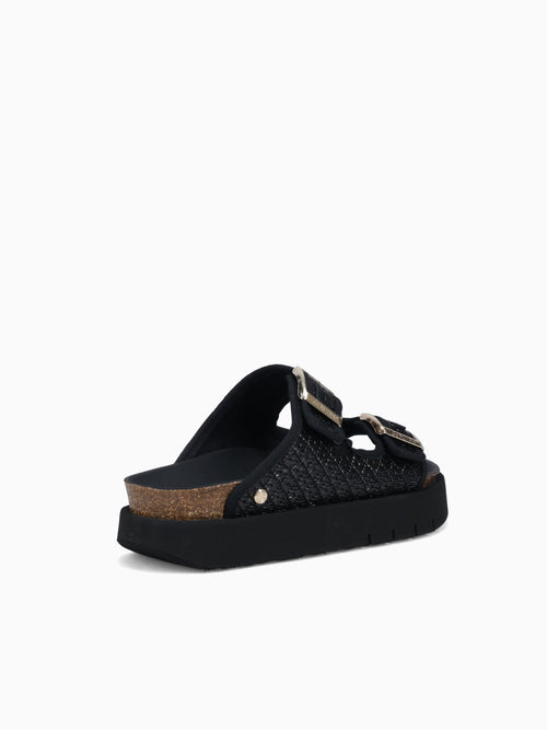 Hawai Black Raffia Black / 36 / M