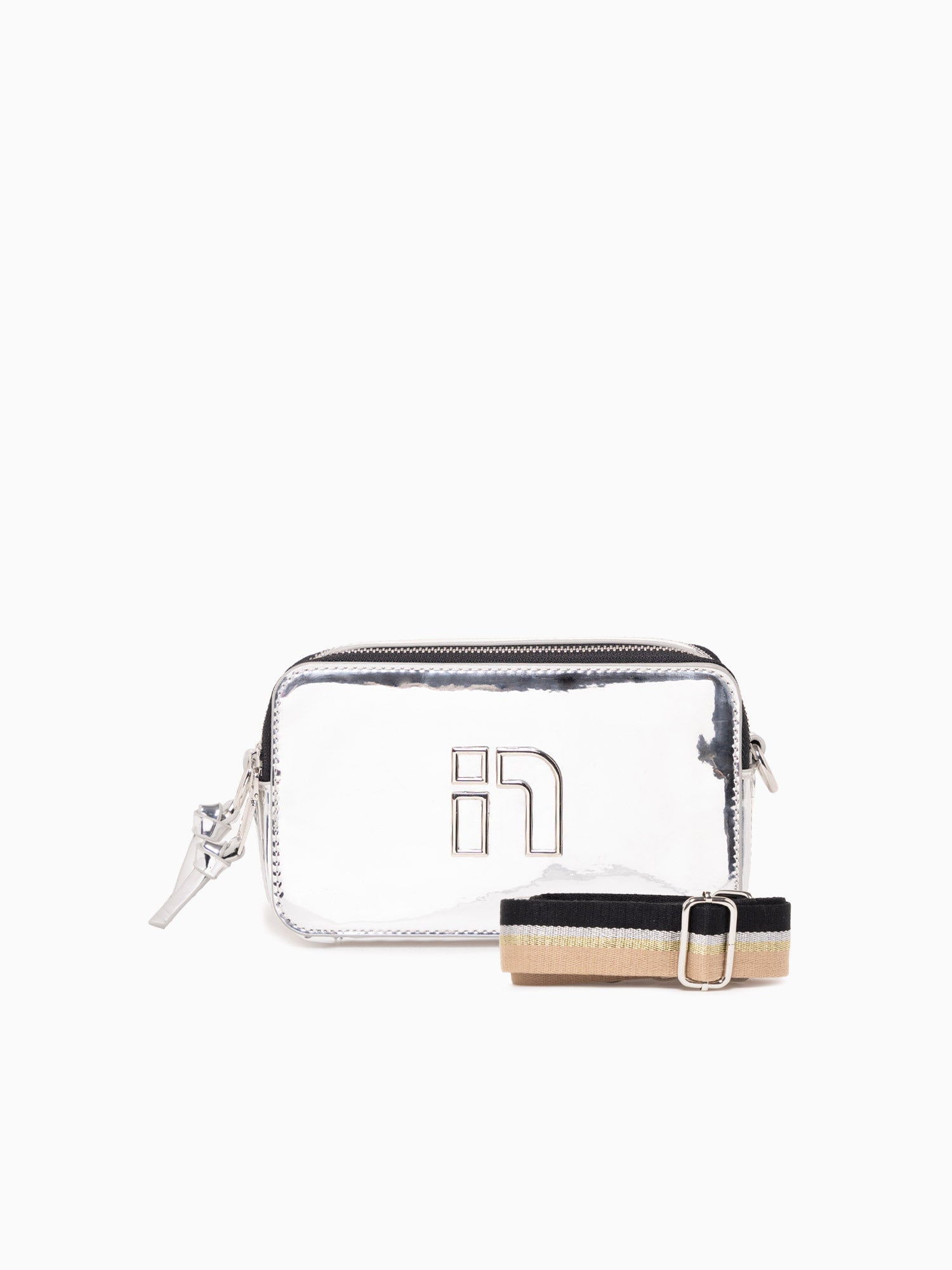 N Mirrored Camera Bag Silver Silver