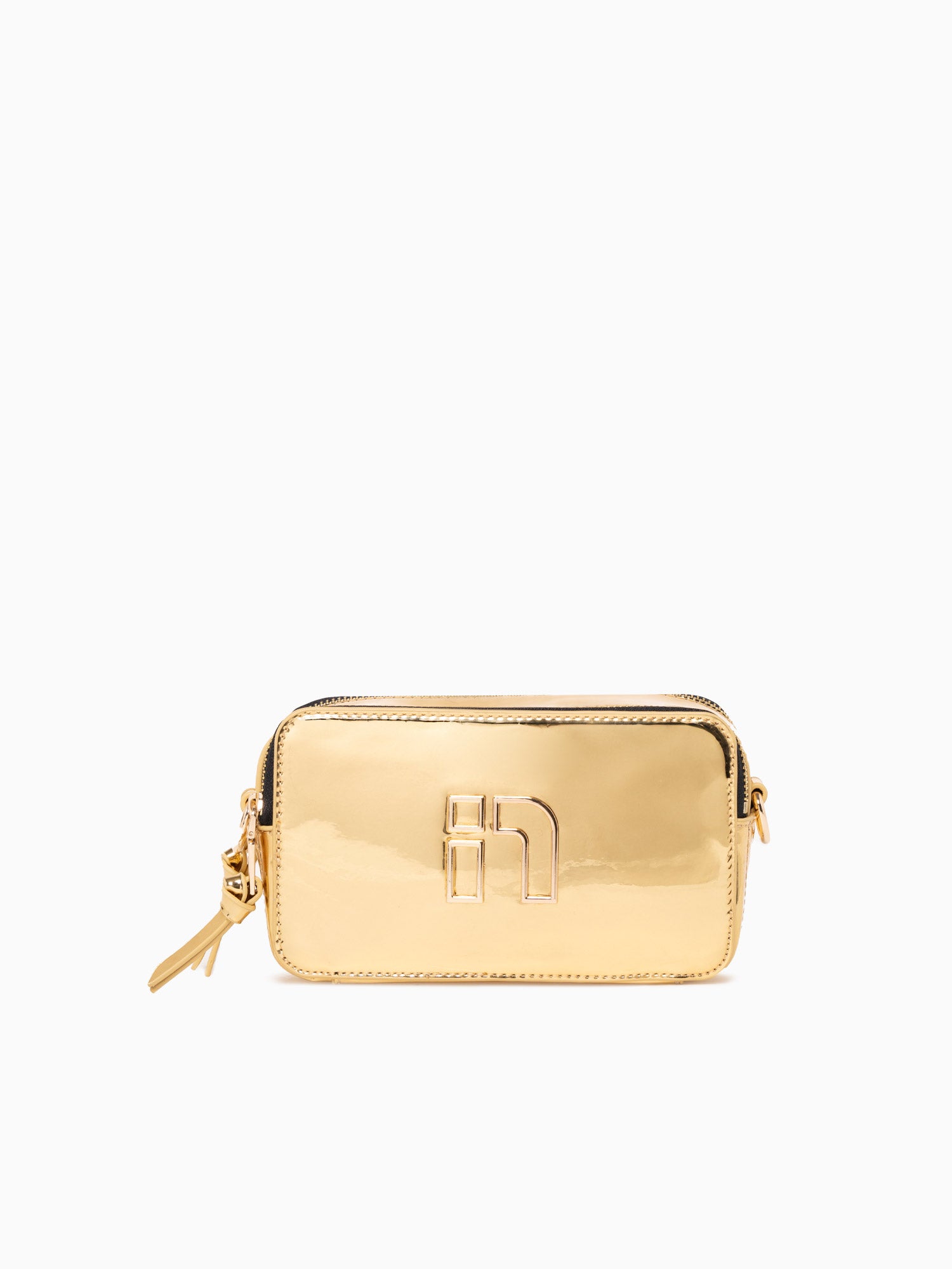 N Mirrored Camera Bag Gold Gold