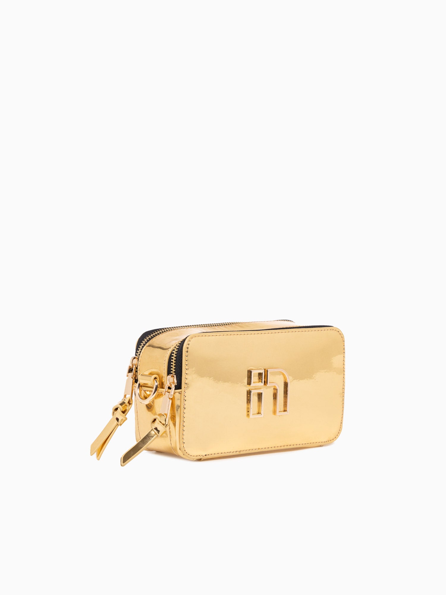 N Mirrored Camera Bag Gold Gold