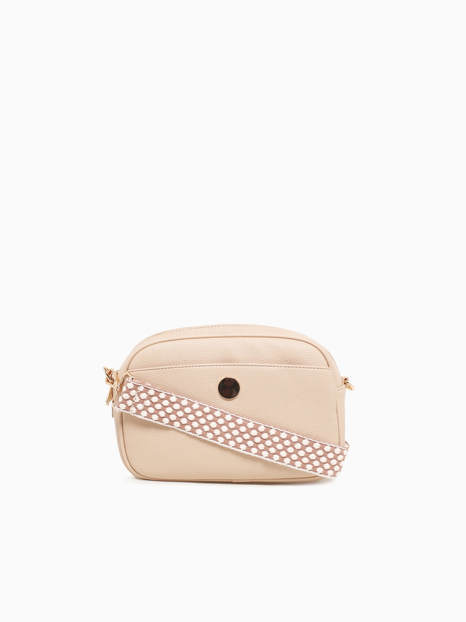 Button Crossbag Beige– Novus Shoes