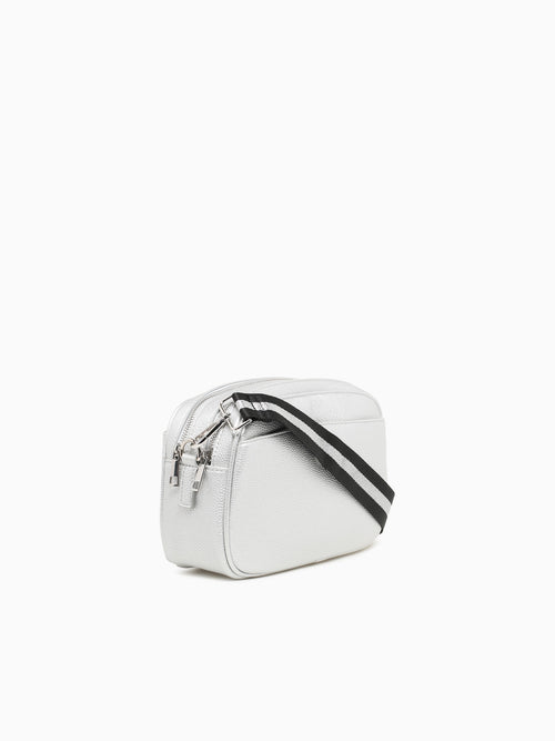 Button Crossbag Silver Silver