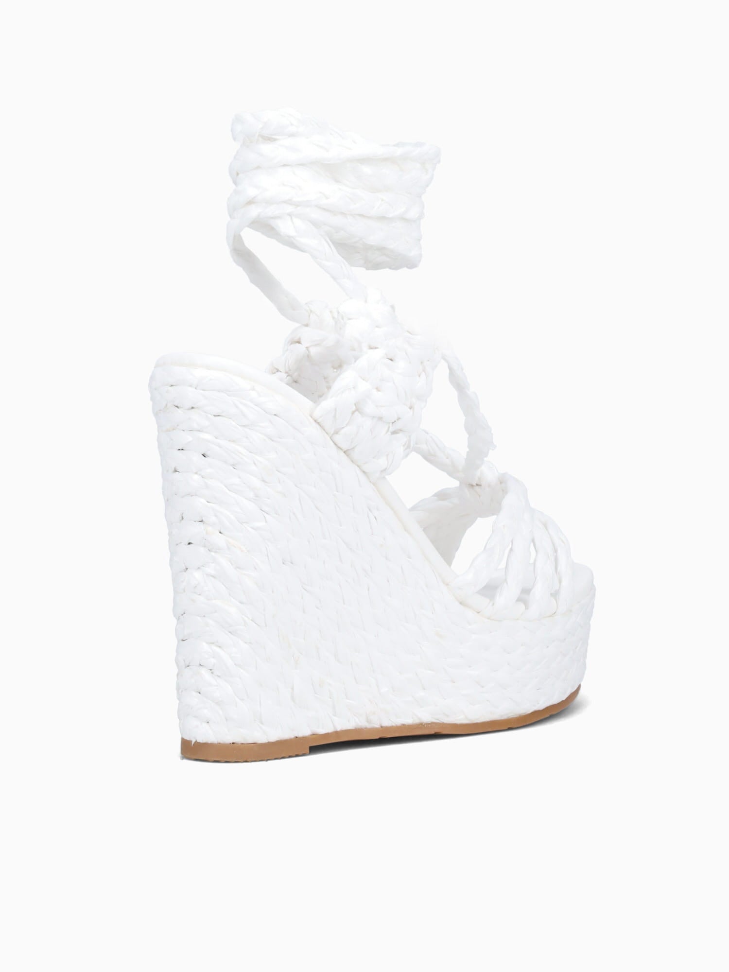 Indah White Raffia White / 5 / M