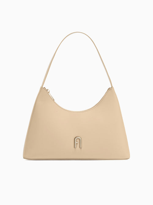 Furla Diamante S Shoulder Bag Grano Beige