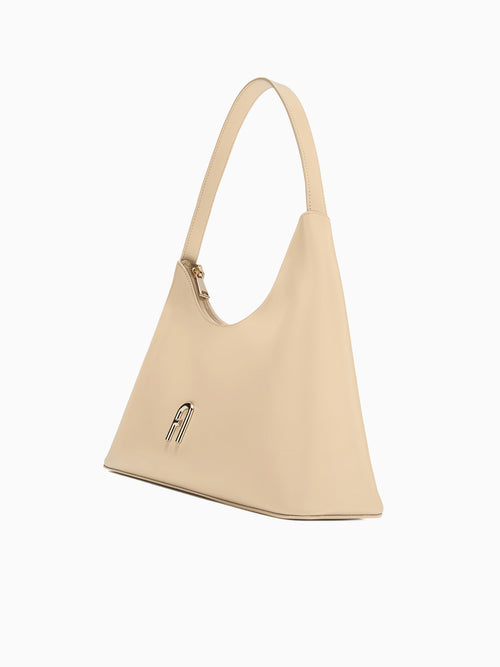 Furla Diamante S Shoulder Bag Grano Beige