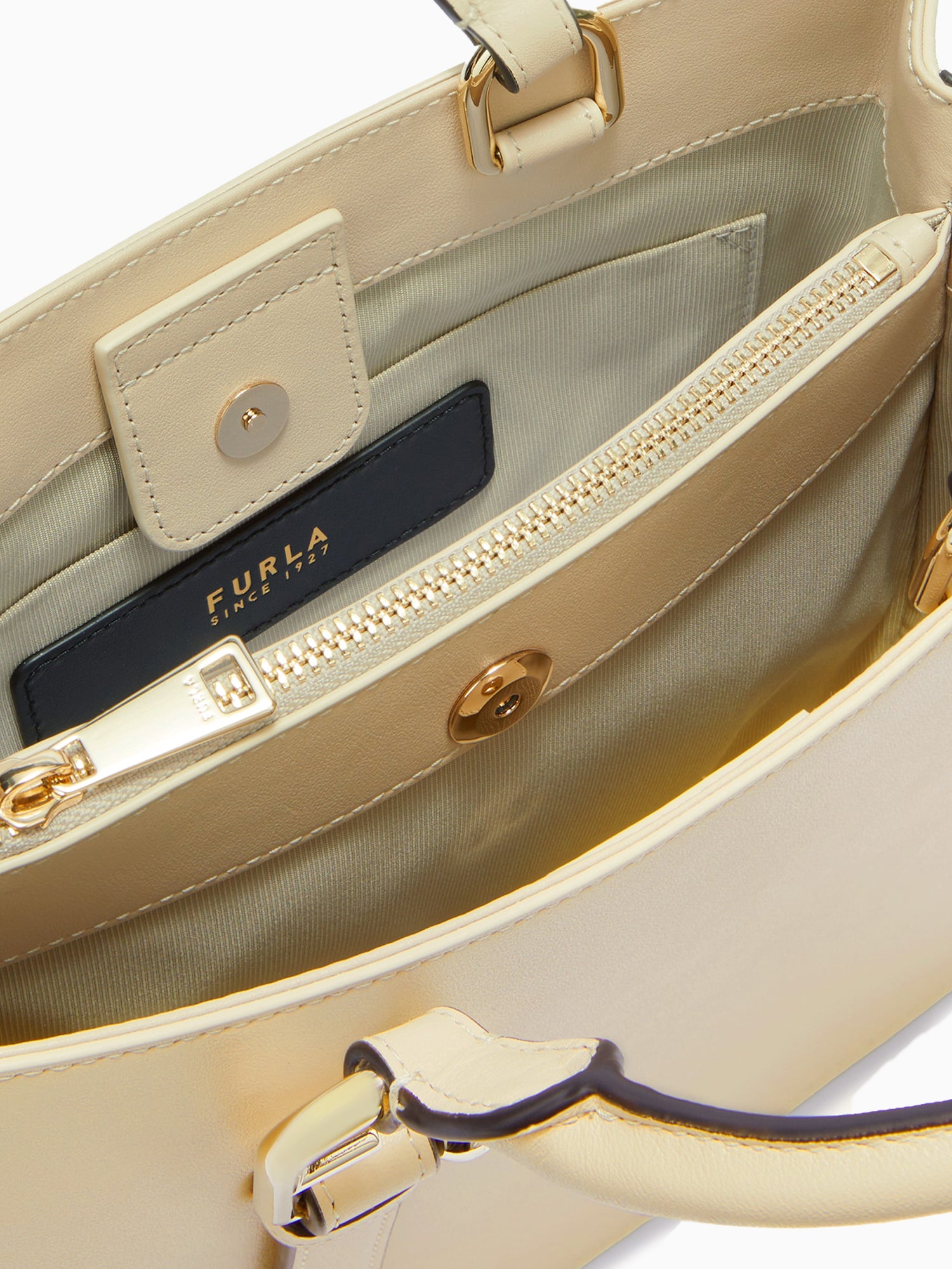 Furla Nuvola M Tote Avena Off White