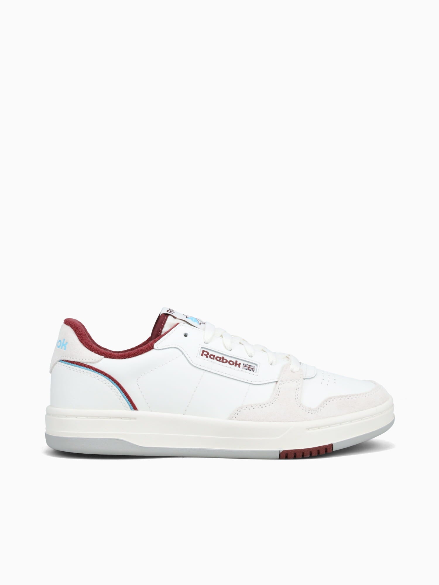 Phase Court Chalk Richmaroon leather White / 8 / M