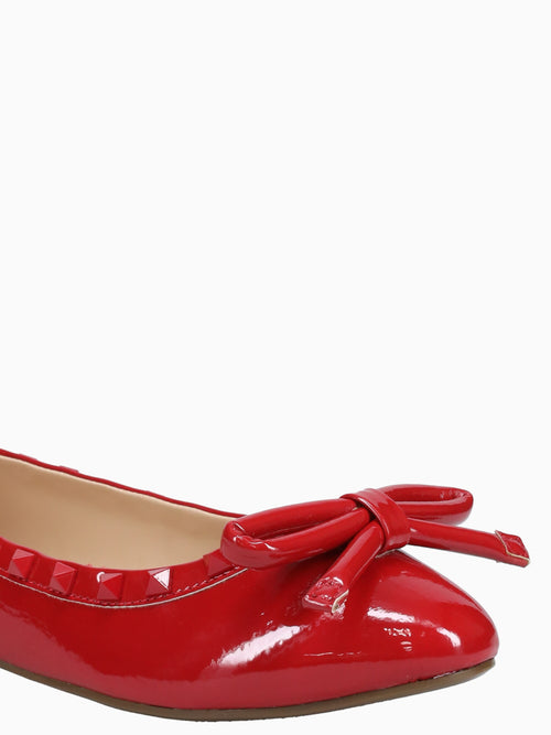 Helena Red Glossy Patent Red / 5 / M