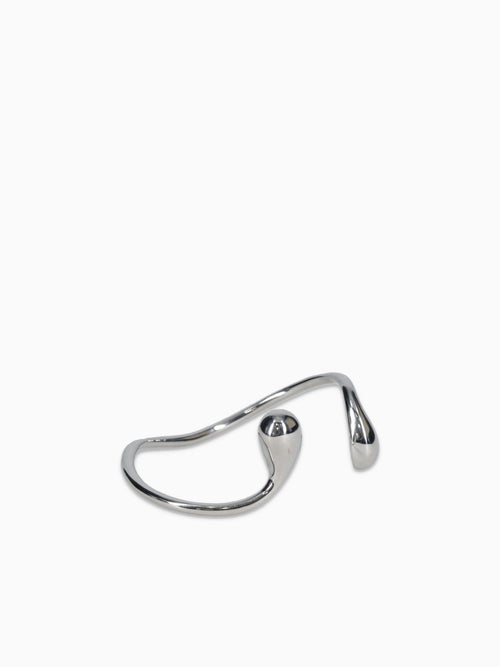 Bra Drop Bangle Silver Silver