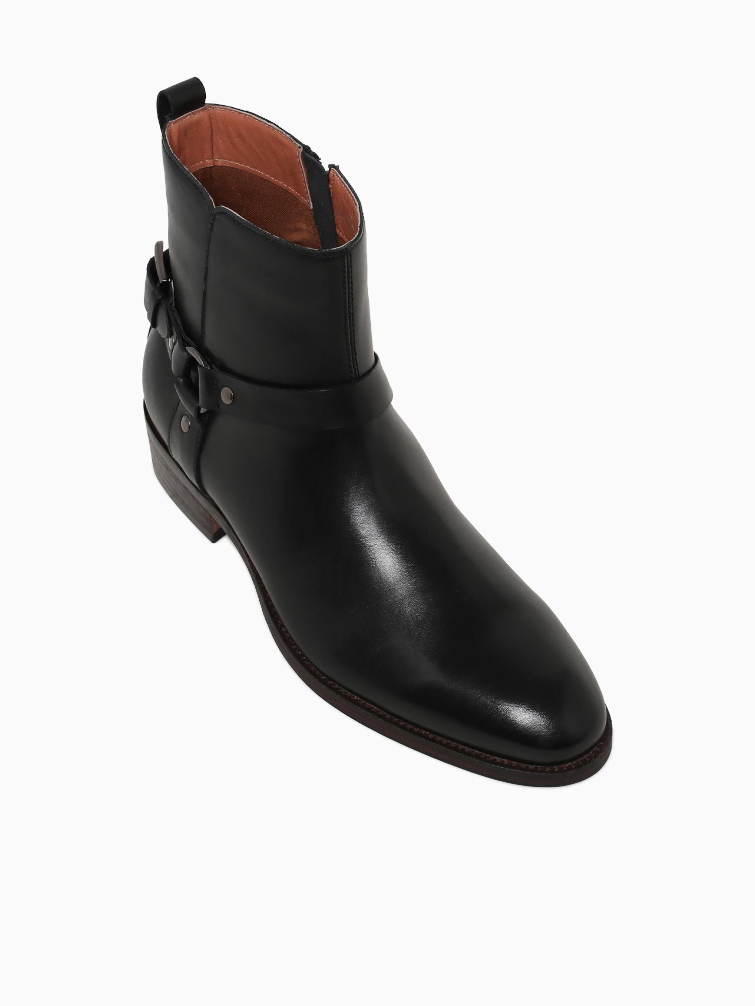 Conor Black Rock Washed Leather Black / 7 / M