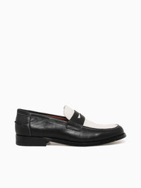 Brendan Black White  calf leather Black White / 7 / M