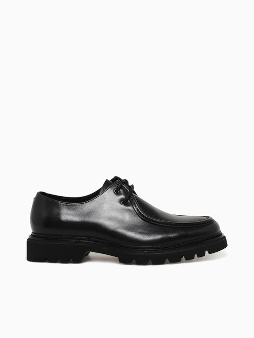 Ronan Black Brushed Leather Black / 7 / M