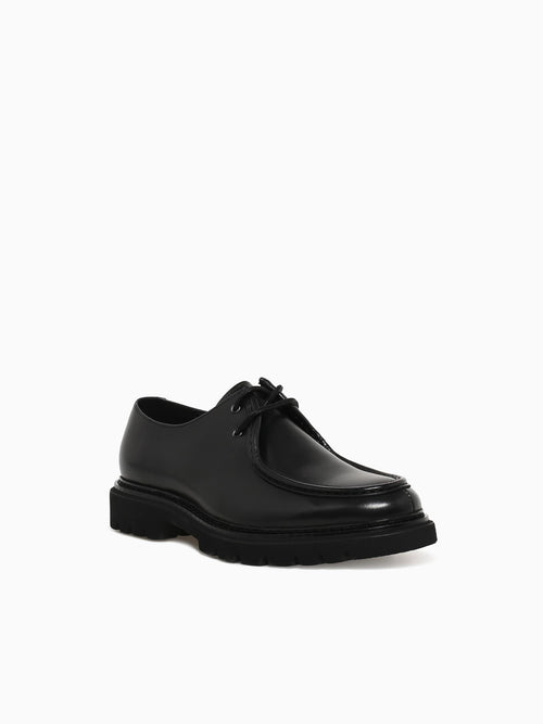 Ronan Black Brushed Leather Black / 7 / M