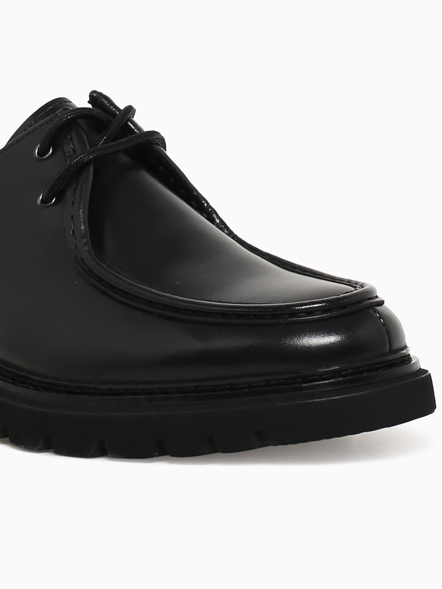 Ronan Black Brushed Leather Black / 7 / M