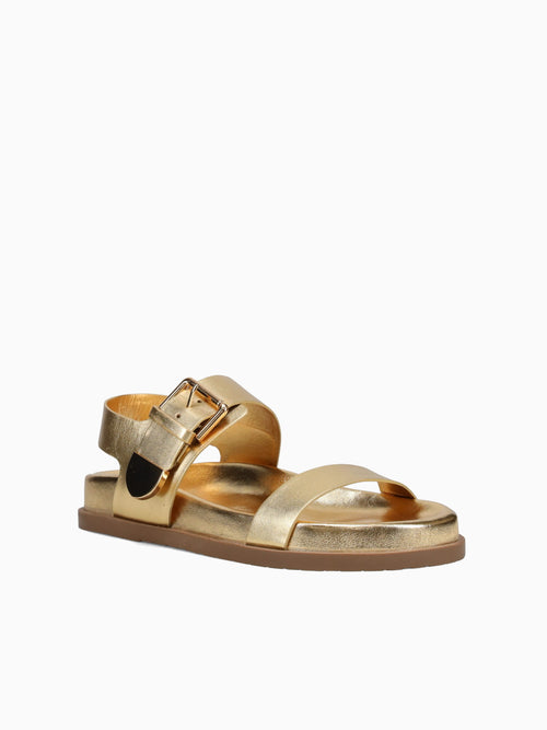 Leyla Gold Leather Metal Gold / 5 / M